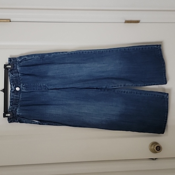 Code Bleu Size 4 Wide Leg Denim Blue Jeans, Gently Used Condition - Picture 1 of 14